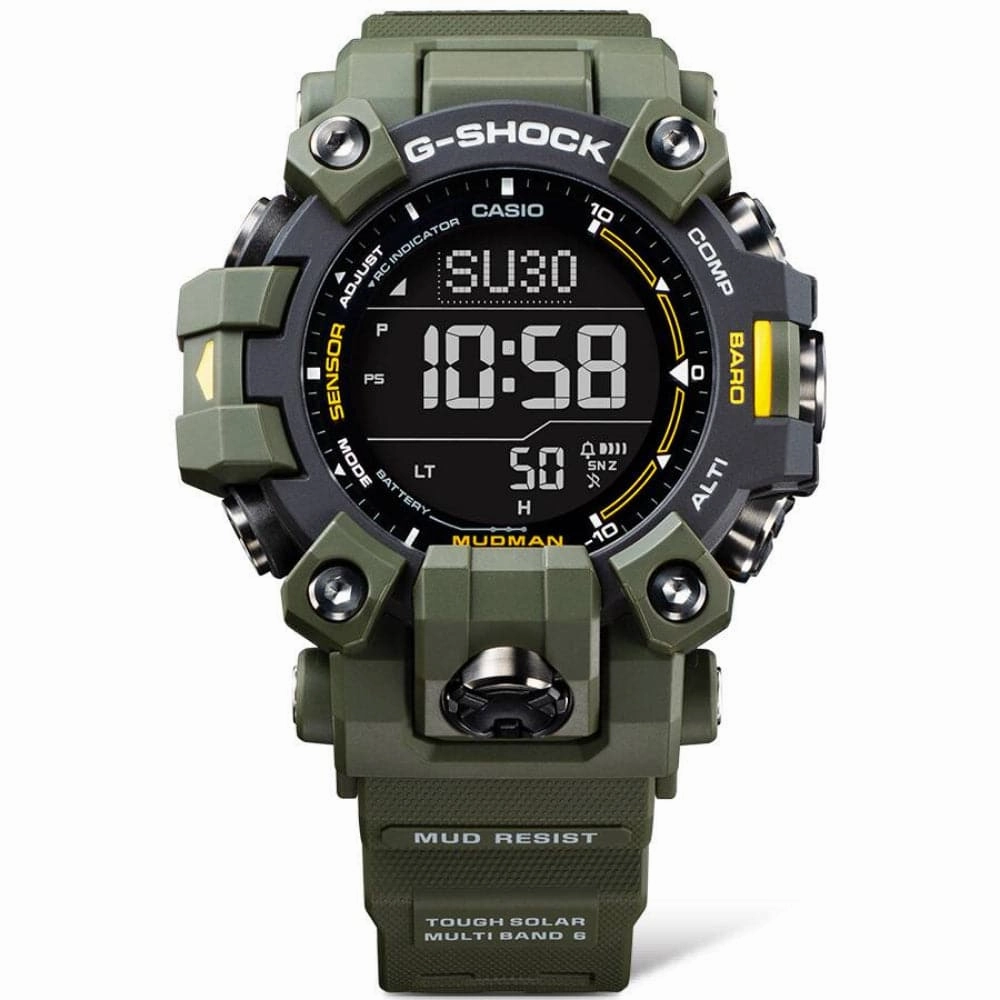 Casio G-Shock Master of G - Land Mudman Green Resin Strap Men Watch GW-9500-3DR