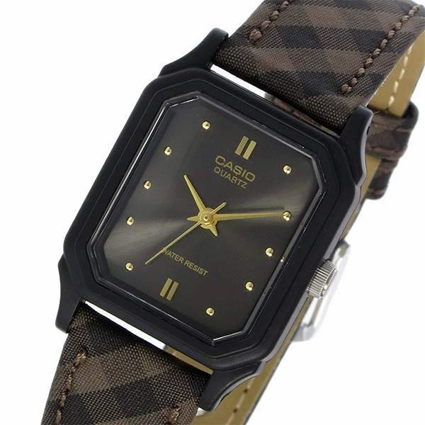 Casio LQ-142LB-1ADF Brown Leather Strap Watch for Women