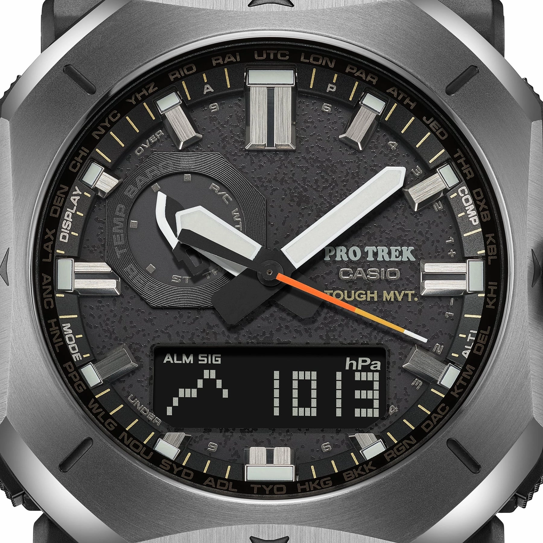 Casio Protrek Duo Black Resin Band Watch PRW6900Y-1D