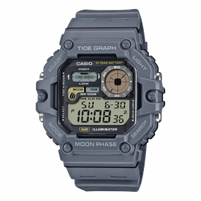 Casio Standard Grey Resin Band Grey Dial Watch WS1700H-8A