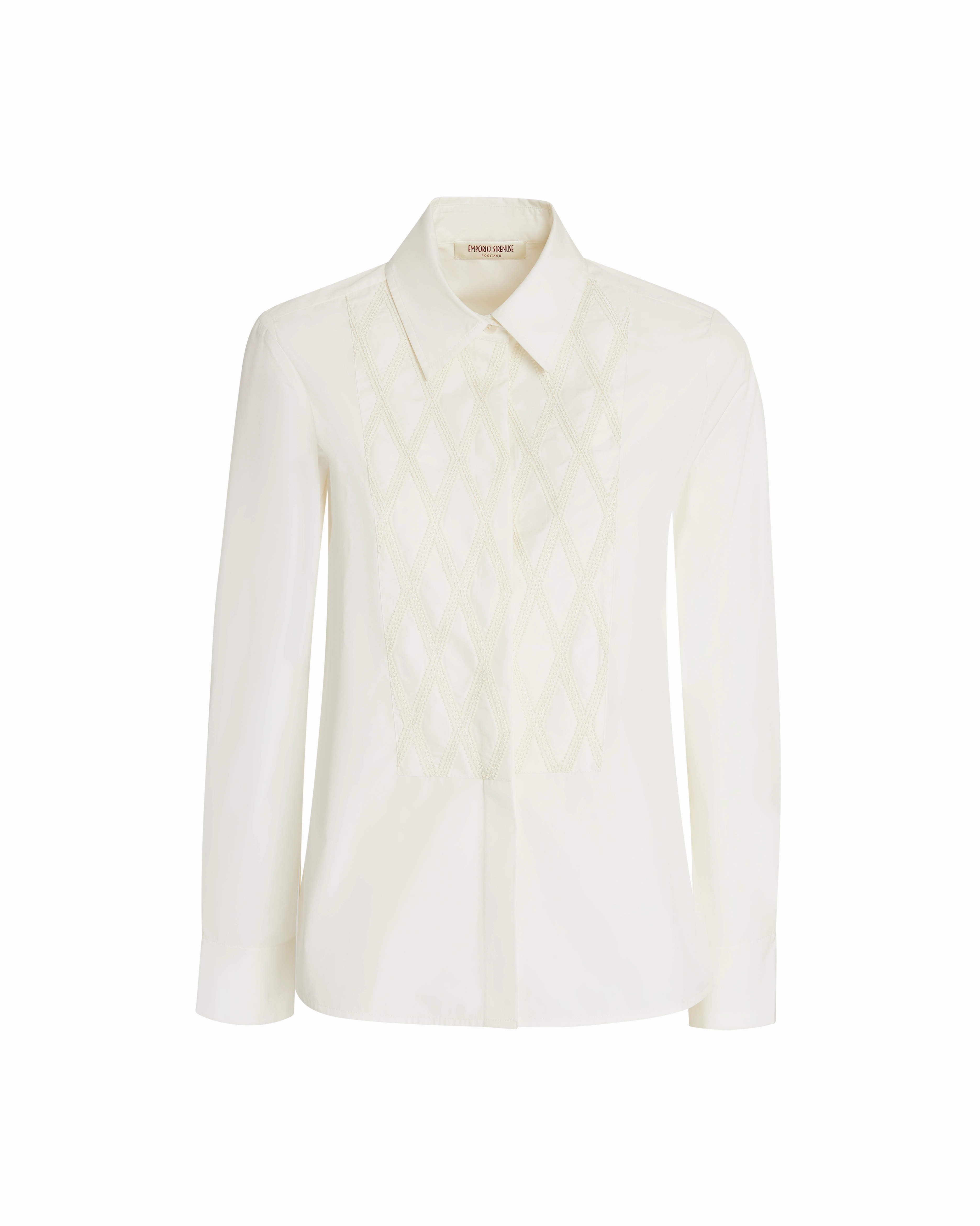 Cassandra Shirt with Greek Rooster Embroidery