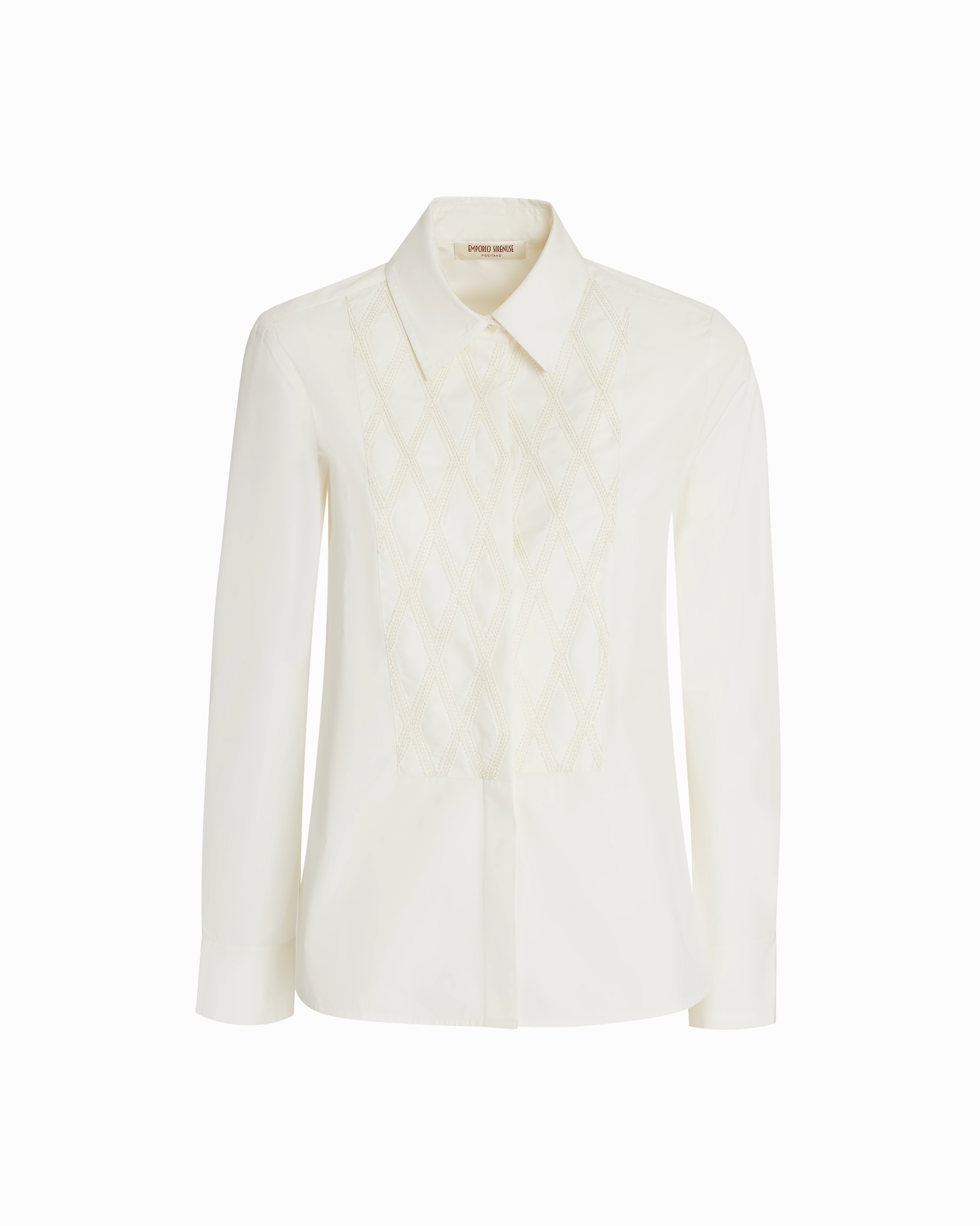 Cassandra Shirt with Greek Rooster Embroidery