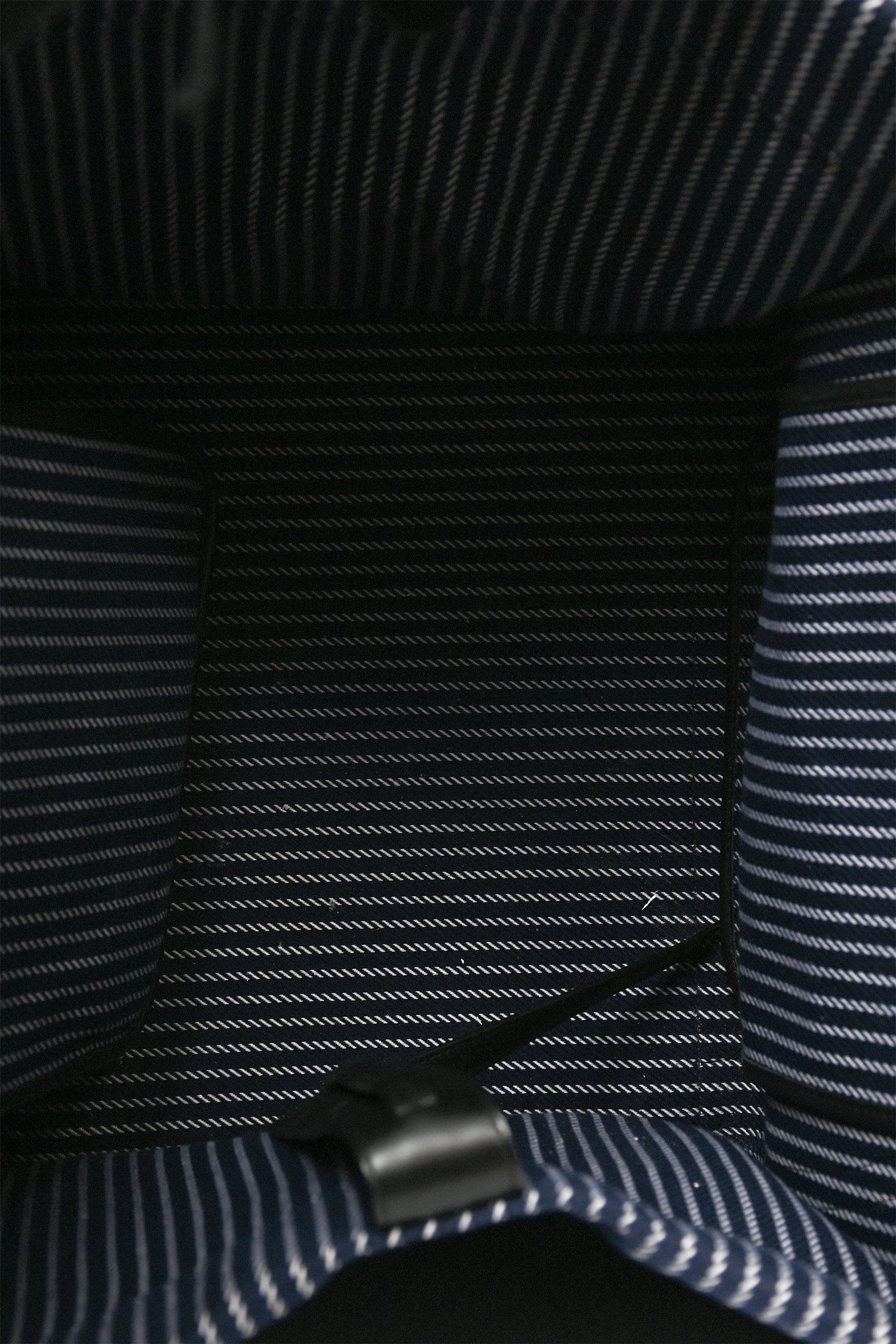 Celine 2015 Navy Blue Striped Canvas Phantom Cabas Tote