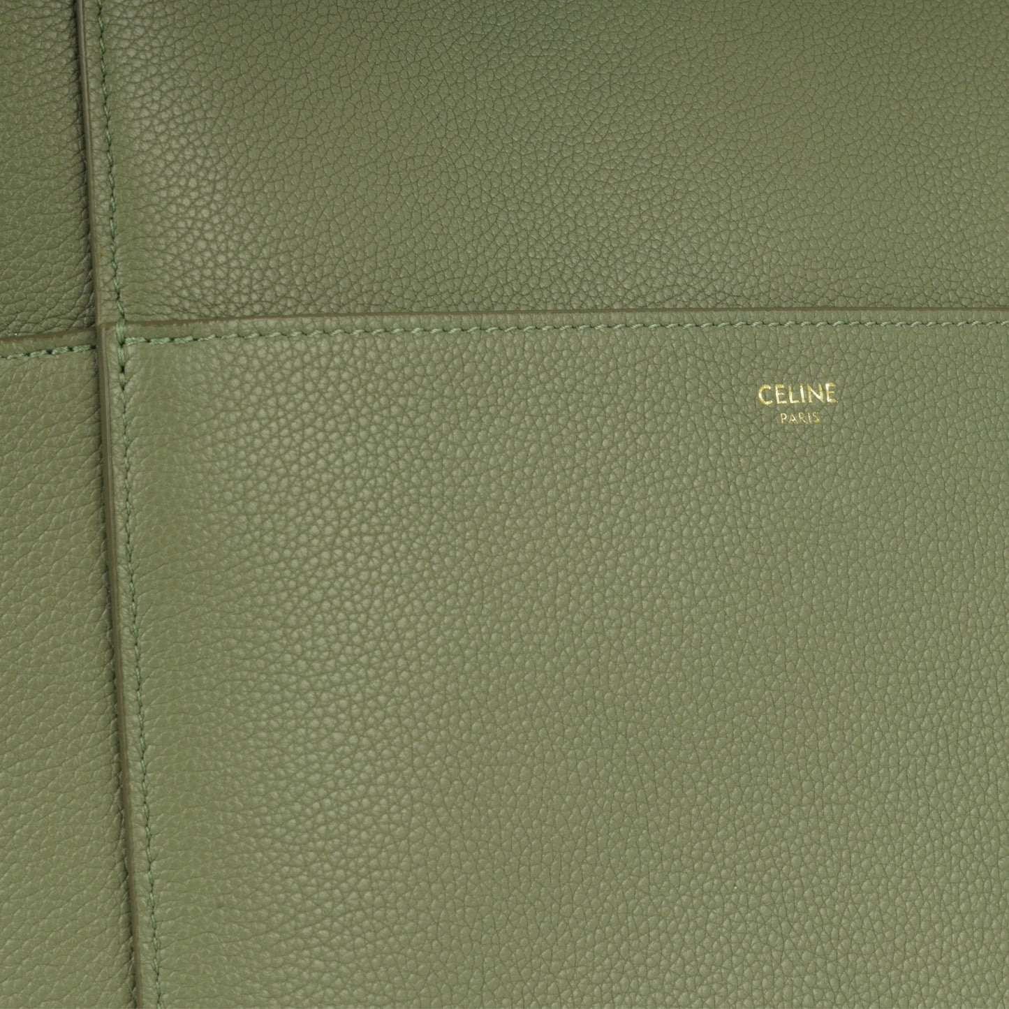 Celine Celine - Sangle Bucket Bag - Sage Green Calfskin GHW - Pre-Loved