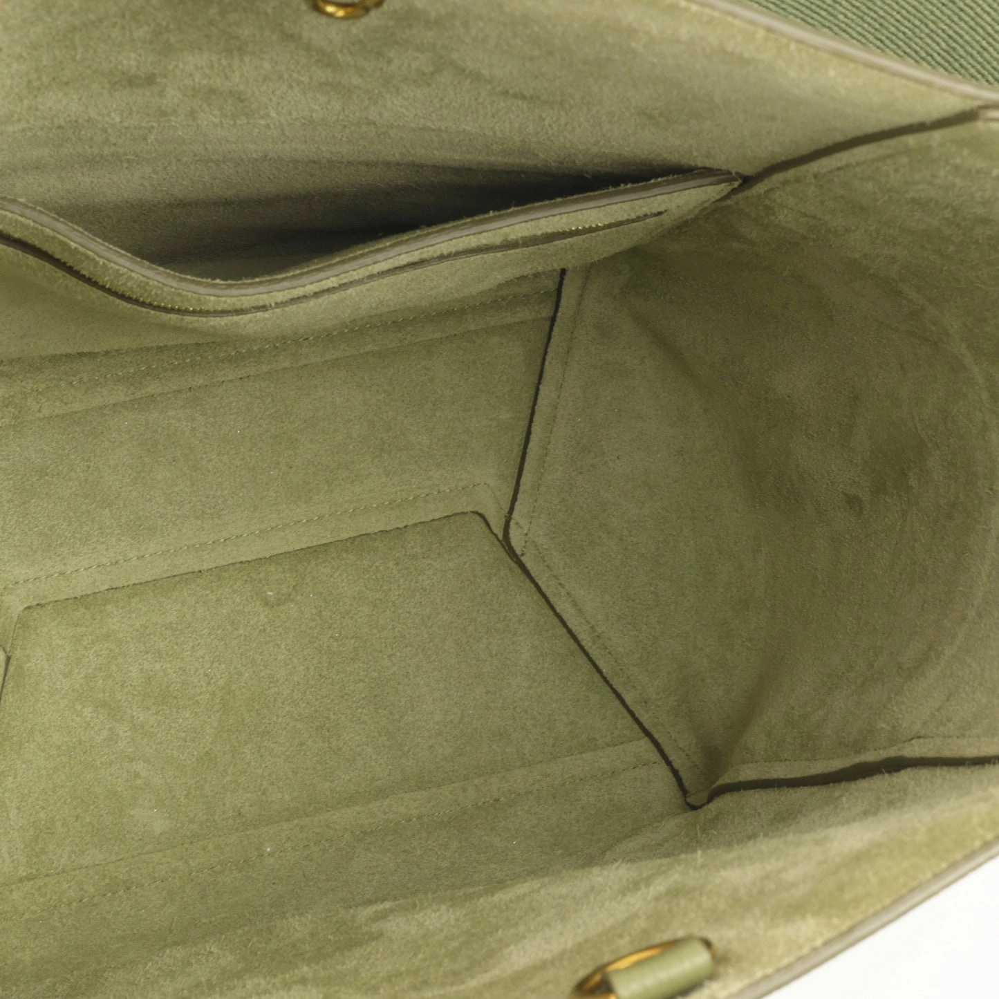 Celine Celine - Sangle Bucket Bag - Sage Green Calfskin GHW - Pre-Loved