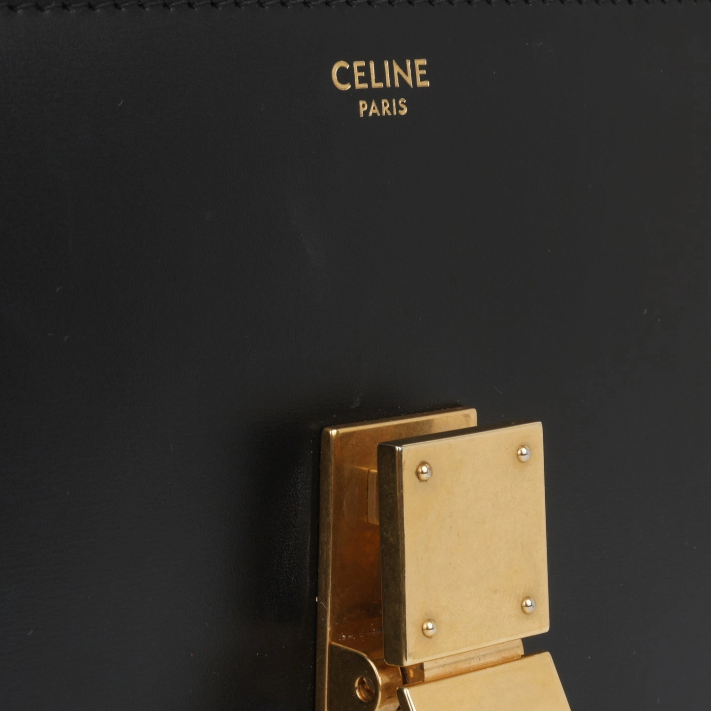 Celine Celine - Teen Classic Box Bag - Black Smooth Calfskin GHW - Pre-Loved