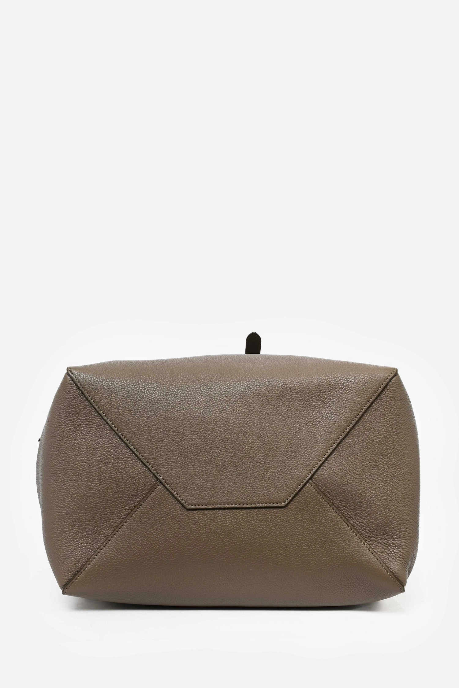 Celine Dark Grey Grained Leather Phantom Cabas Bucket Bag