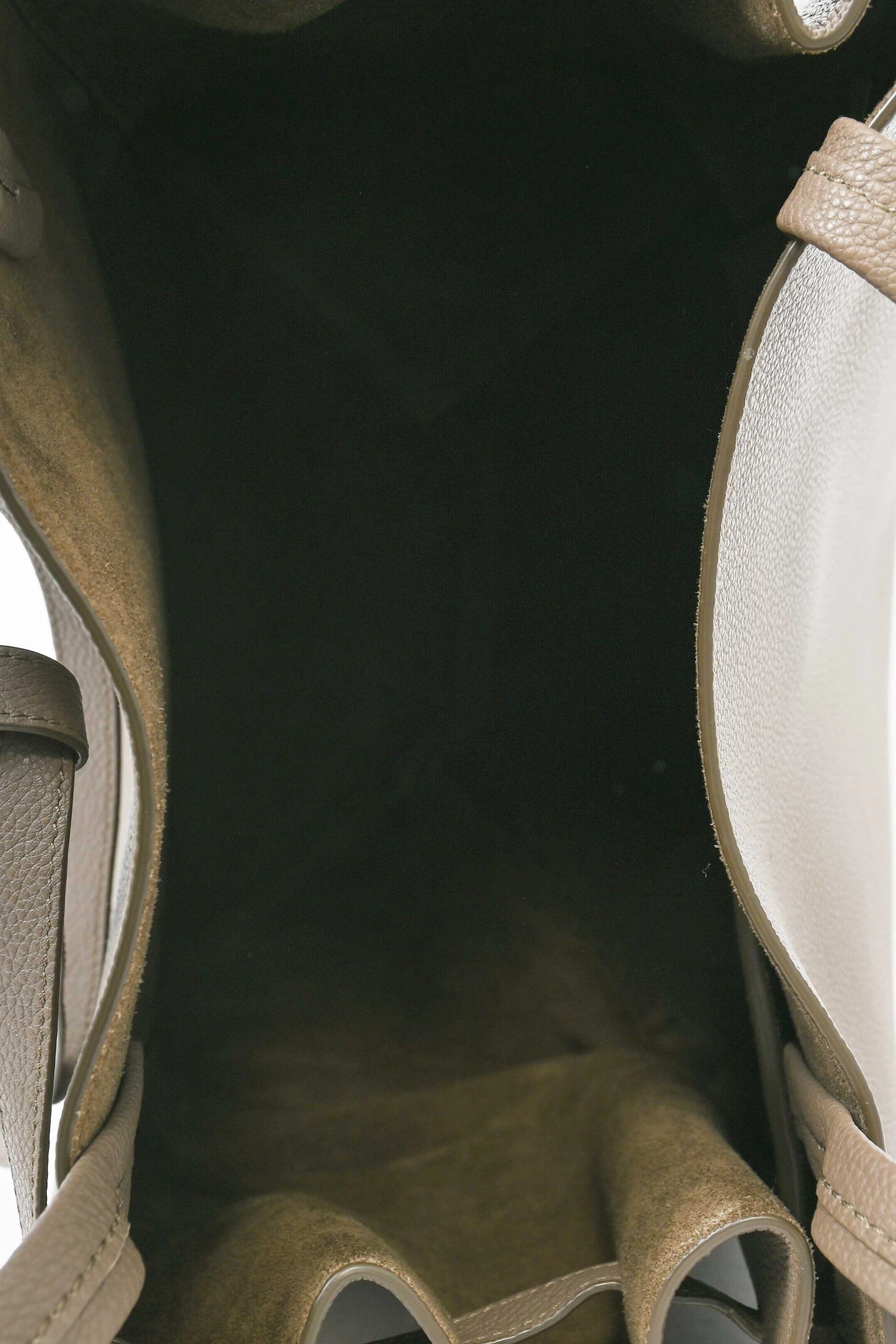 Celine Dark Grey Grained Leather Phantom Cabas Bucket Bag
