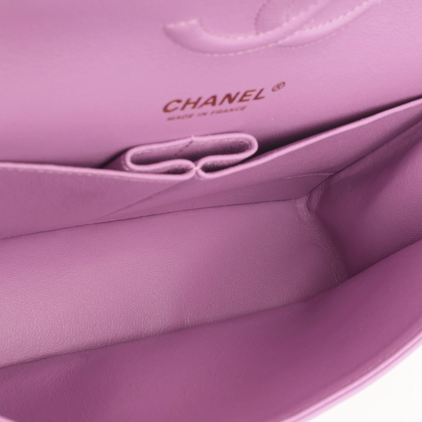 Chanel - Classic Flap Bag - Medium - Purple Patent CGHW - Pre-Loved