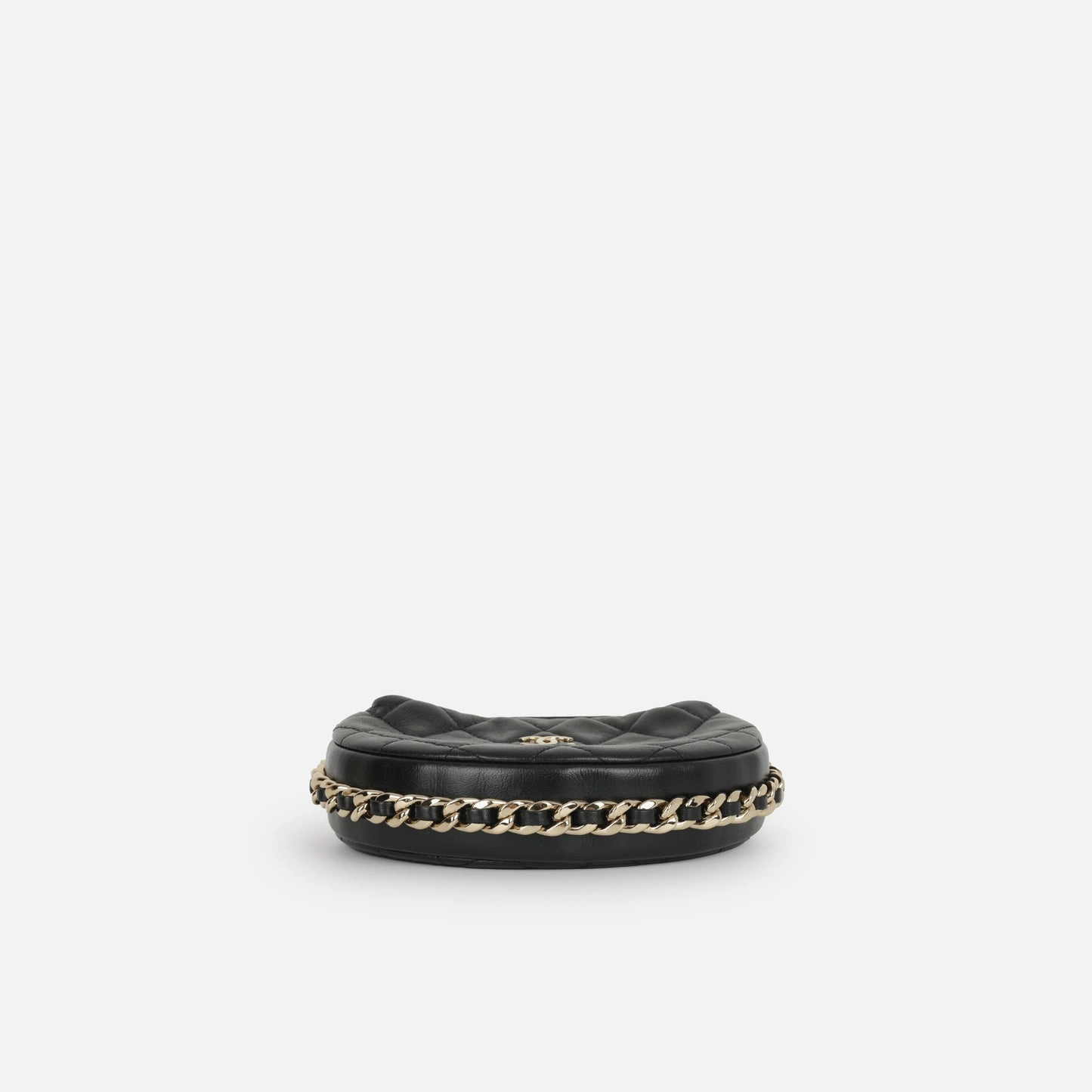 Chanel - Halfmoon - Black Lambskin CGHW - Pre-Loved