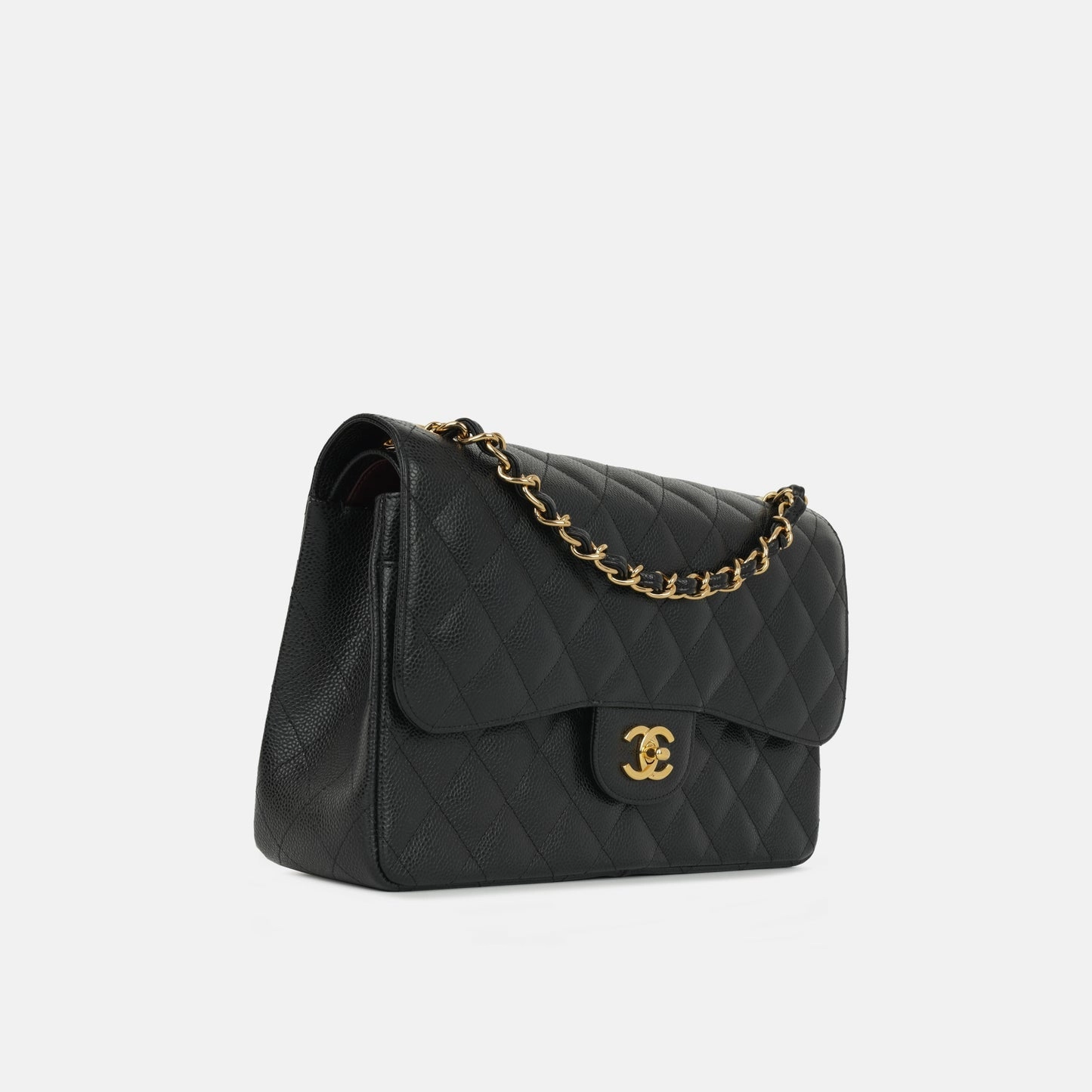 Chanel - Jumbo Classic Flap - Black Caviar GHW - 2017 - Pre-loved