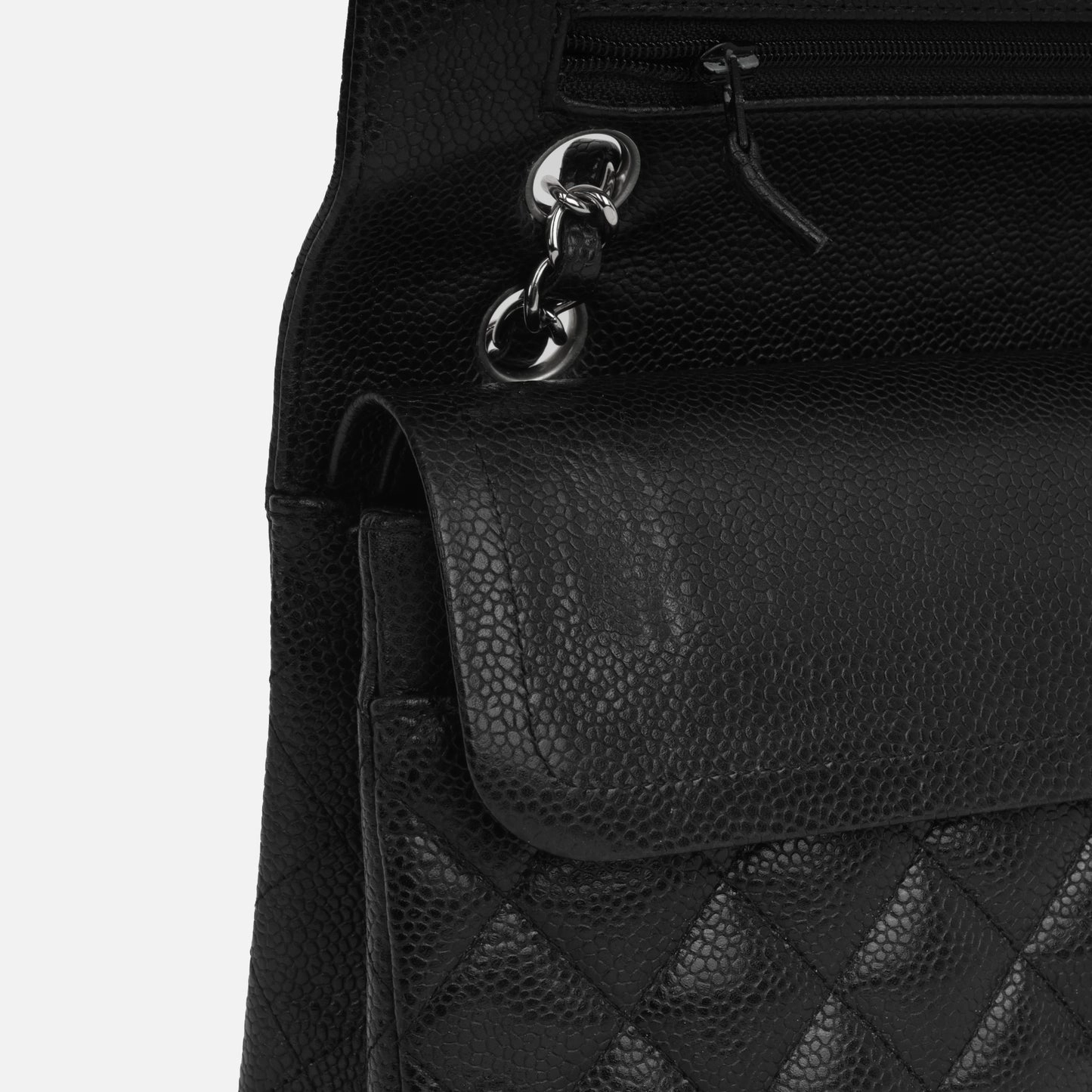 Chanel - Medium Classic Flap - Black Caviar SHW - 2008/09 - Pre-Loved