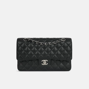 Chanel - Medium Classic Flap - Black Caviar SHW - 2008/09 - Pre-Loved