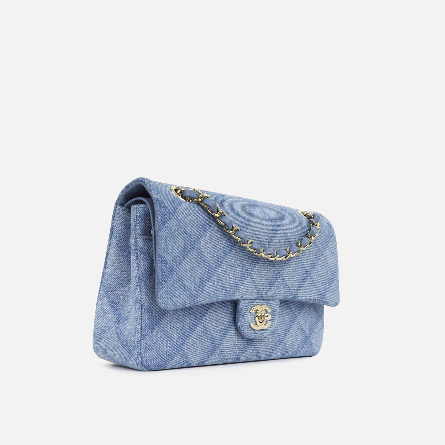 Chanel - Medium Classic Flap Bag - Denim Tromp L`oiel CGHW - 2022 - Pristine