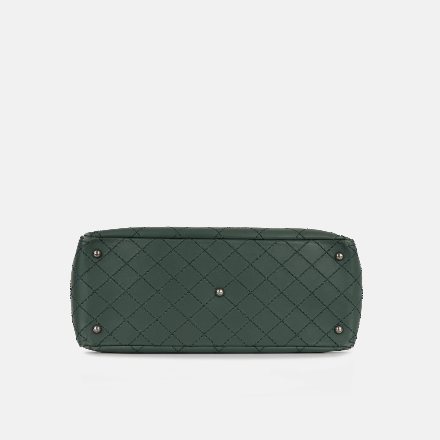 Chanel CC Pocket Tote Teal Calfskin RHW