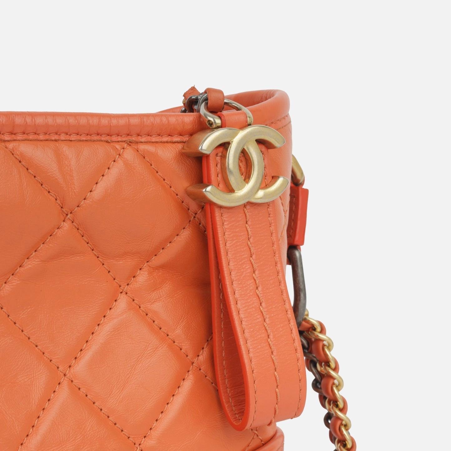 Chanel Chanel - Gabrielle Small - Orange Lambskin MHW - Pre Loved