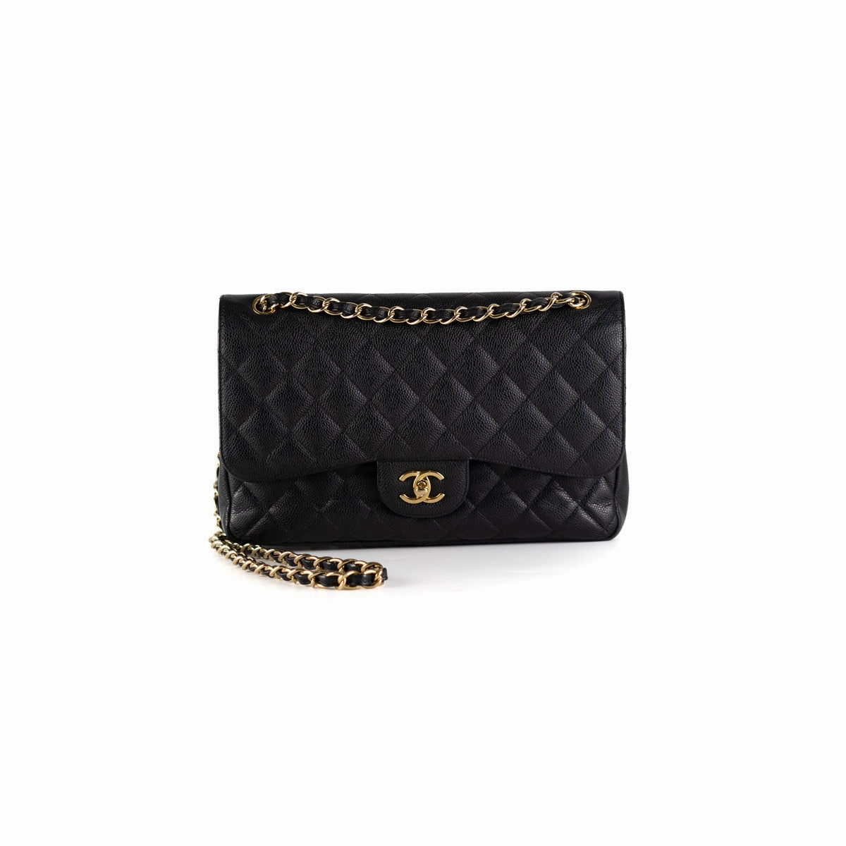 Chanel Classic Jumbo Black Caviar GHW