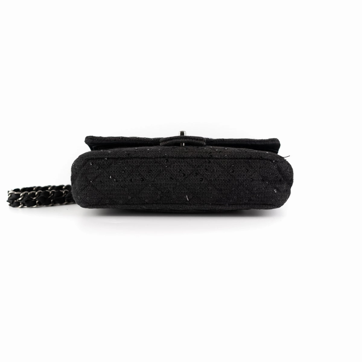 Chanel Quilted Sequins Tweed Flap Bag