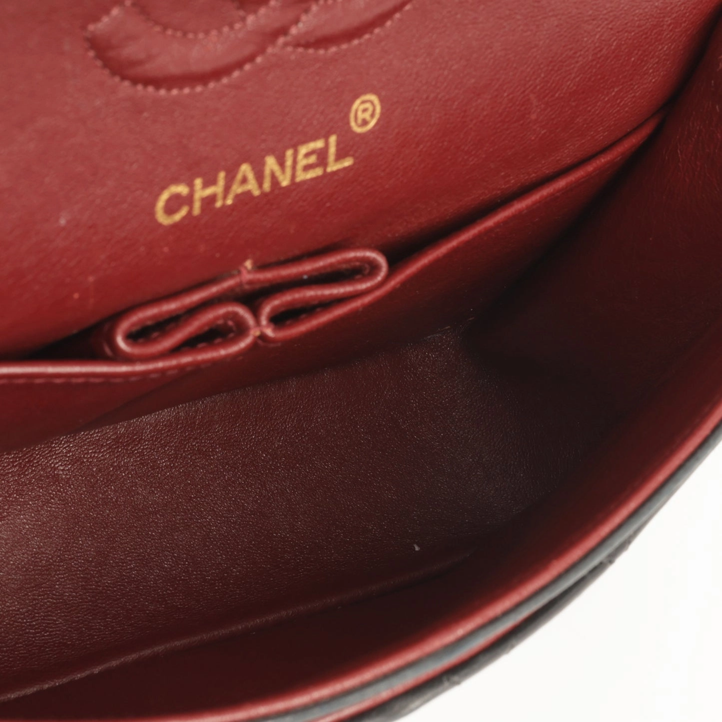 Chanel Vintage Small Classic Flap Bag Black Lambskin GHW