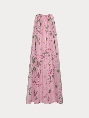 Cherry Blossom Chiffon Caftan