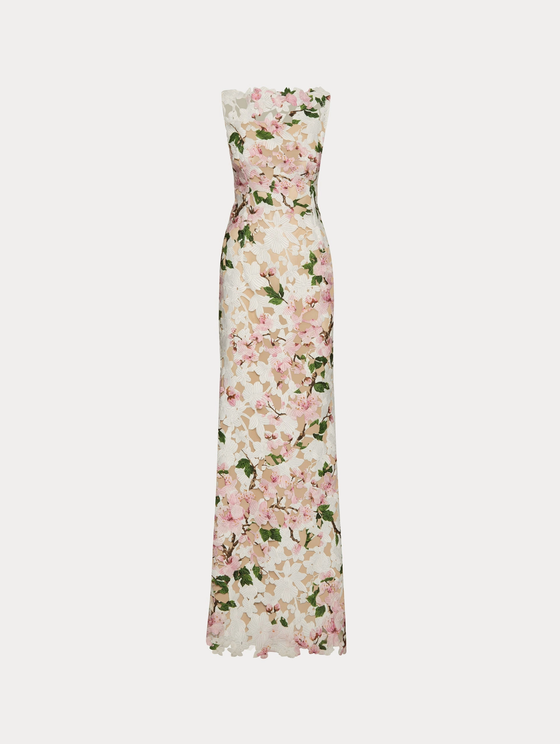 Cherry Blossom Guipure Gown