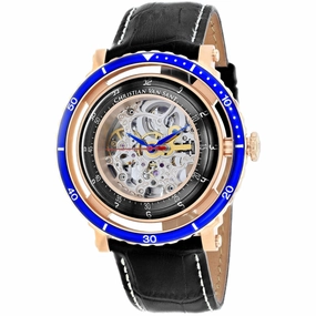 Christian Van Sant Men's Watch - Dome Automatic Silver Dial Leather Strap | CV0743