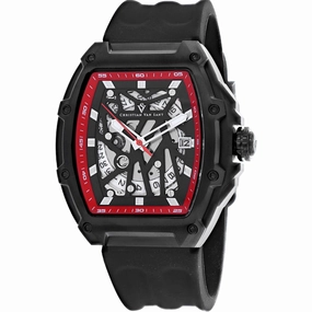 Christian Van Sant Men's Watch - Odyssey Automatic Black Rubber Strap | CV6197B