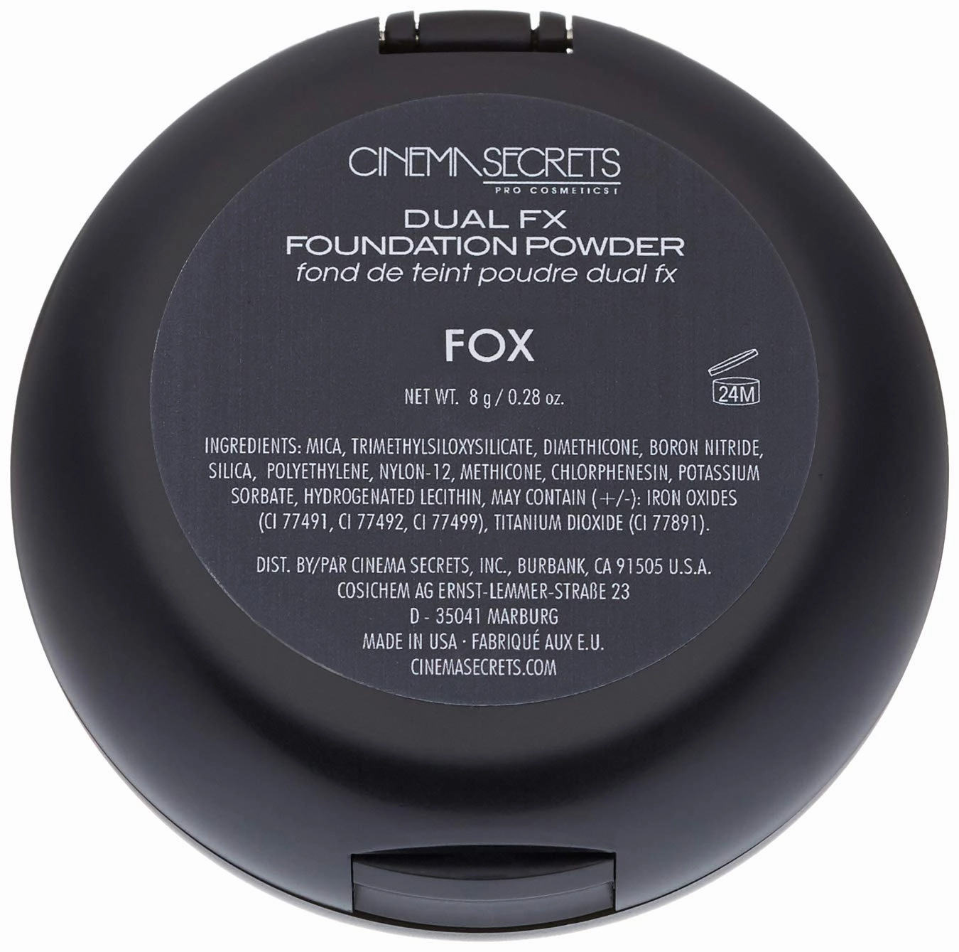 CINEMA SECRETS Pro Cosmetics Dual Fx Foundation Powder, Fox