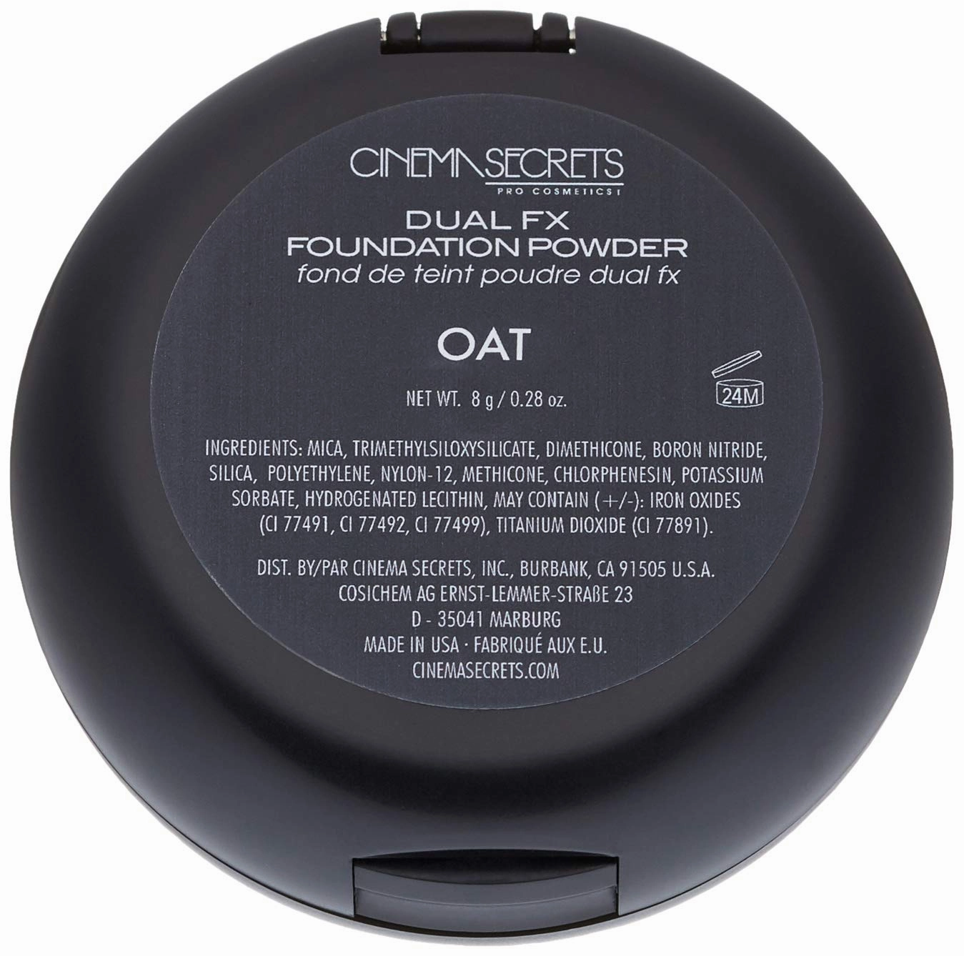 CINEMA SECRETS Pro Cosmetics Dual Fx Foundation Powder, Oat