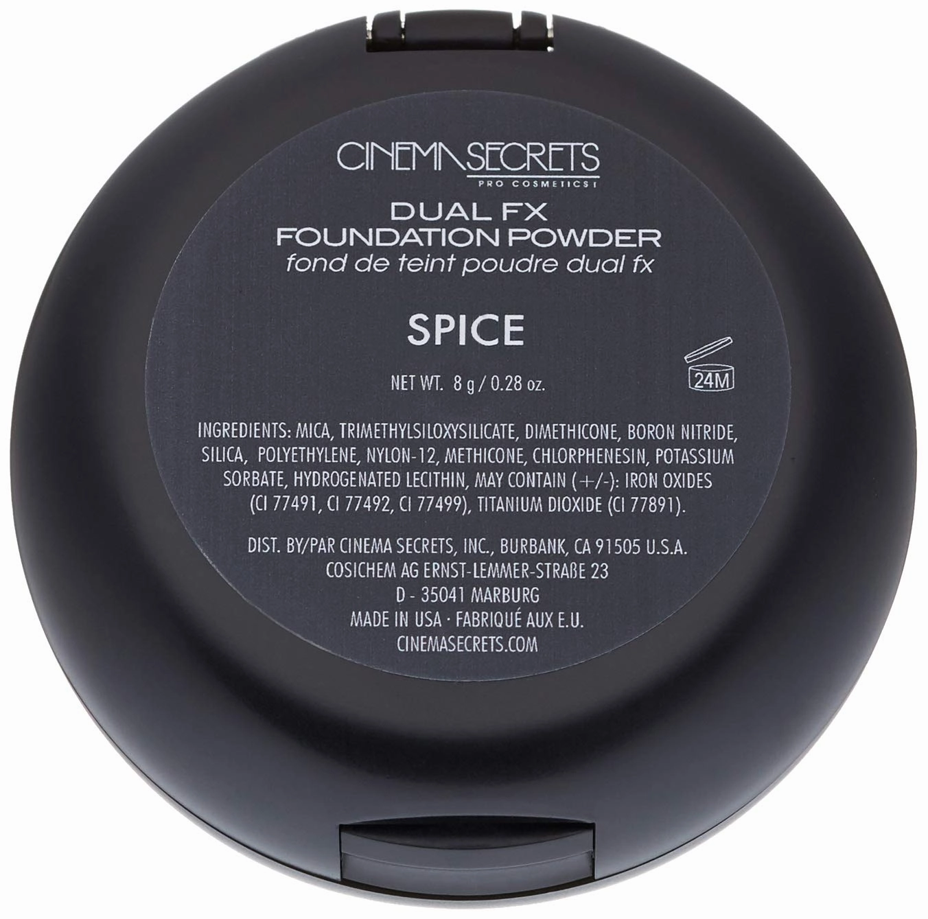 CINEMA SECRETS Pro Cosmetics Dual Fx Foundation Powder, Spice