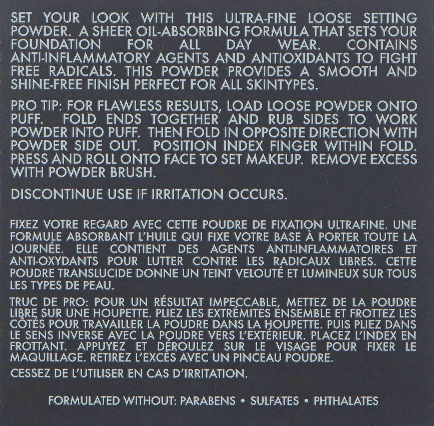 Cinema Secrets Pro Cosmetics Ultralucent Setting Powder