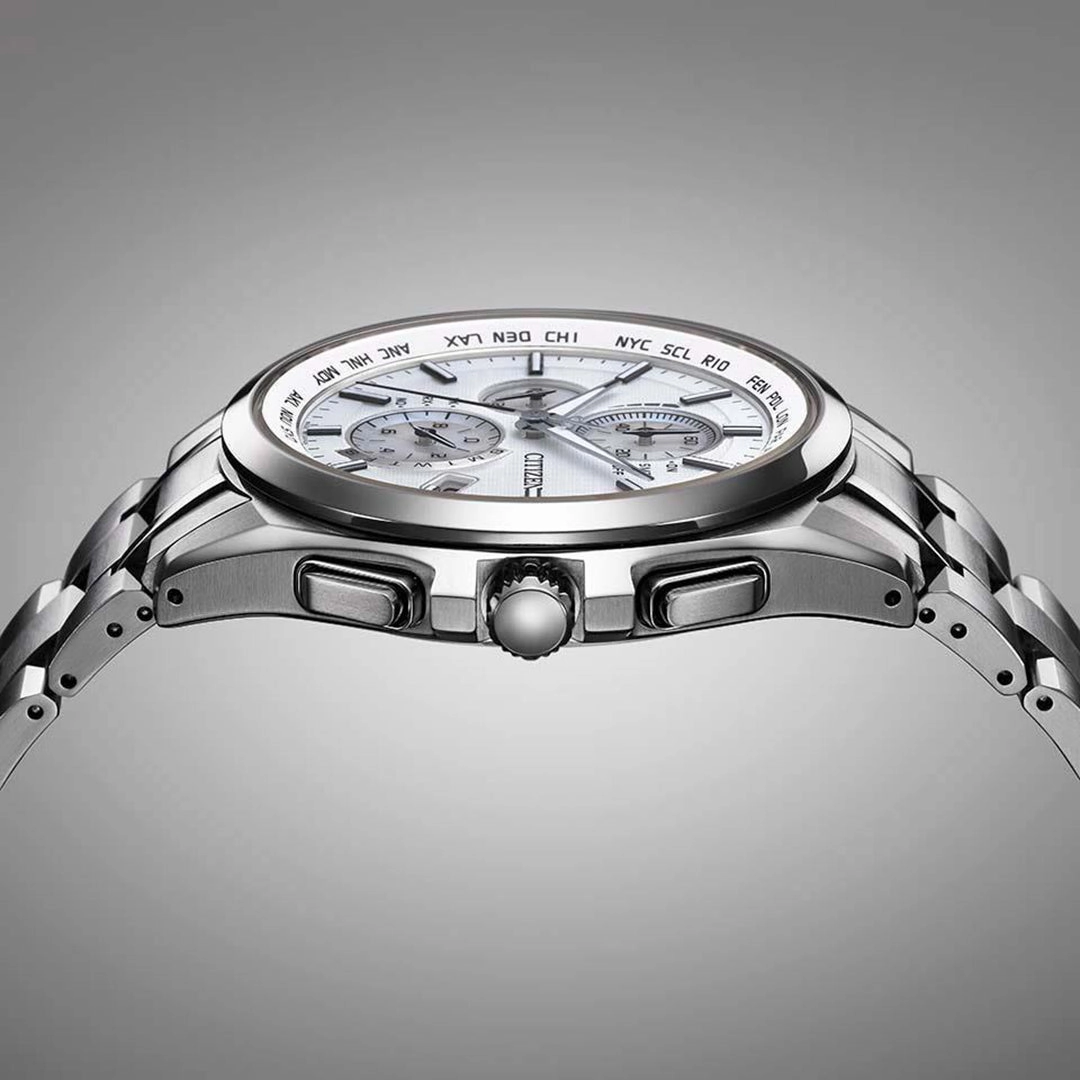Citizen Attesa Radio Controlled Eco-Drive Titanium Watch AT8040-57A