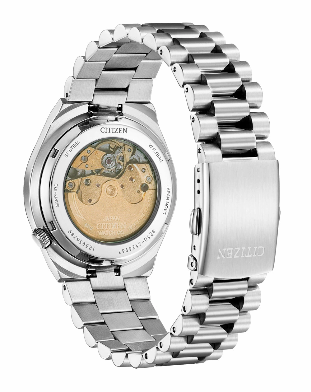 Citizen Tsuyosa Automatic Silver Stainless Steel Yellow Dial Watch NJ0150- 81Z
