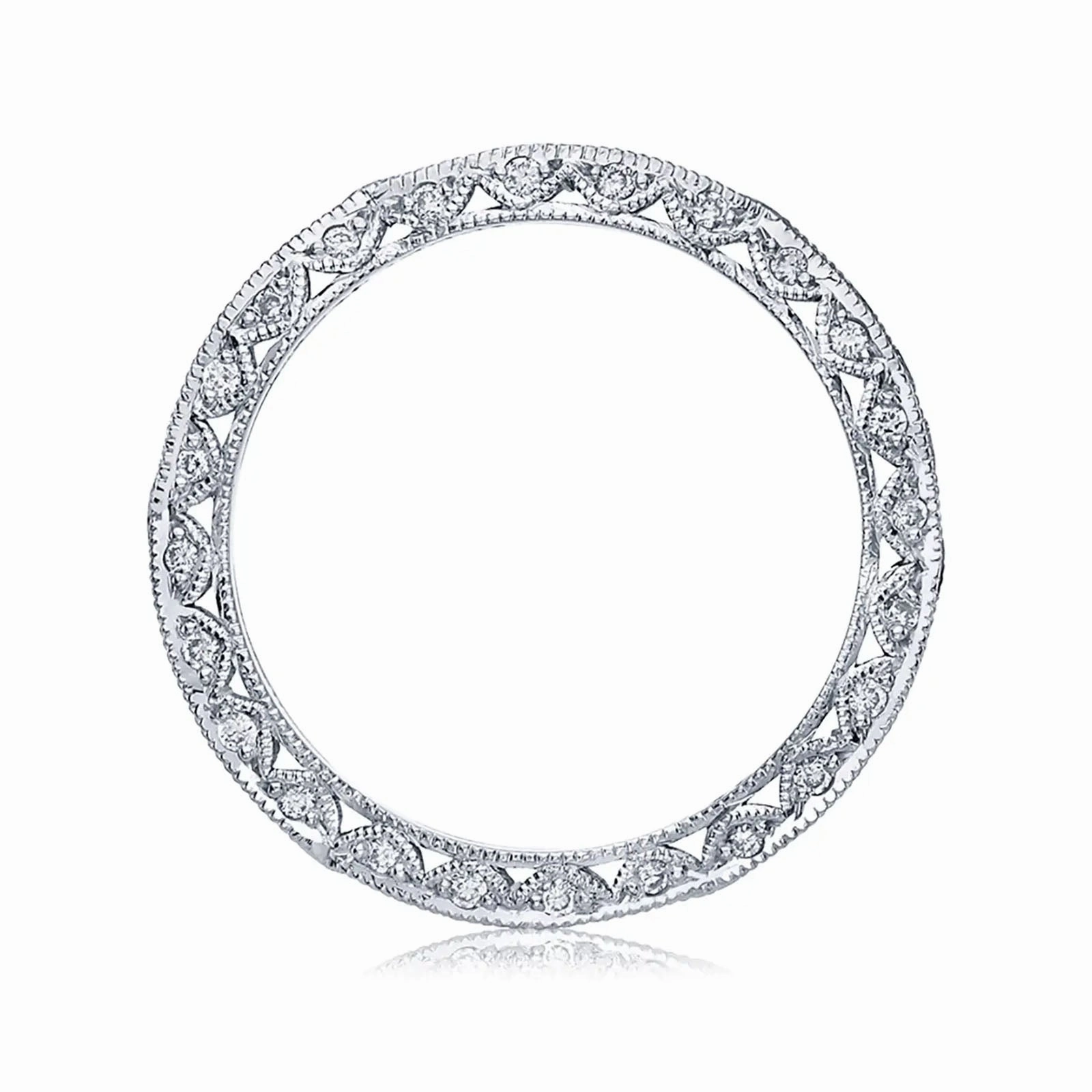 Classic Crescent Band with Diamonds