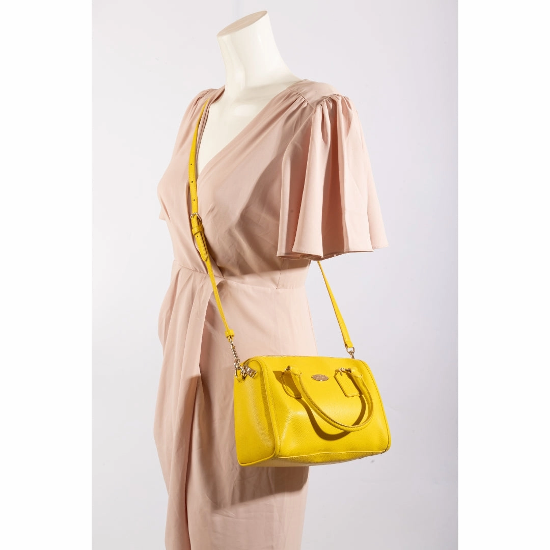 Coach Crossgrain Leather Mini Bennett Satchel