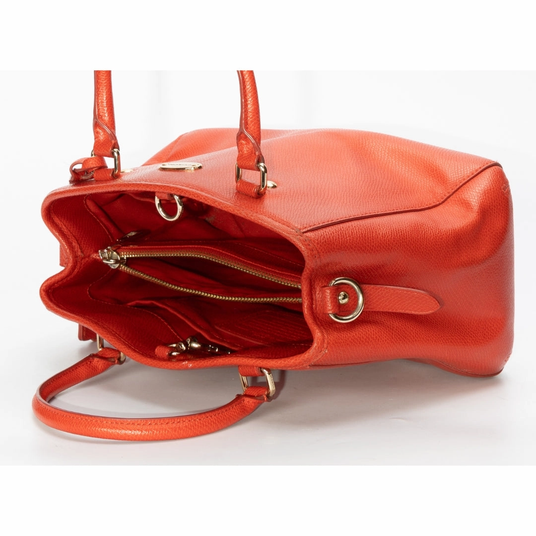 Coach Red Leather Margot Carryall Satchel