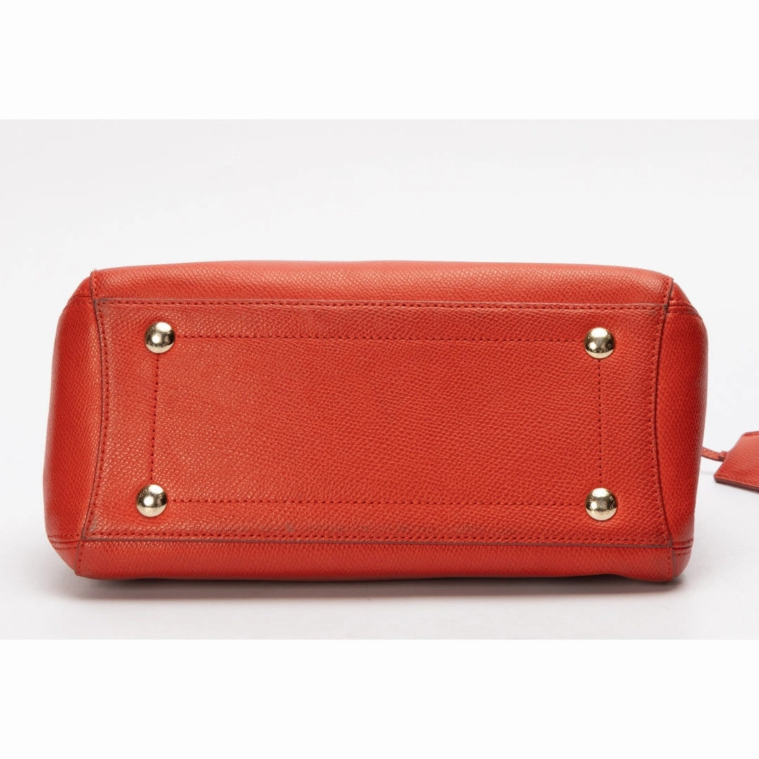 Coach Red Leather Margot Carryall Satchel