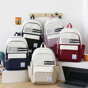 College student backpack large capacity 4 piece backpack
