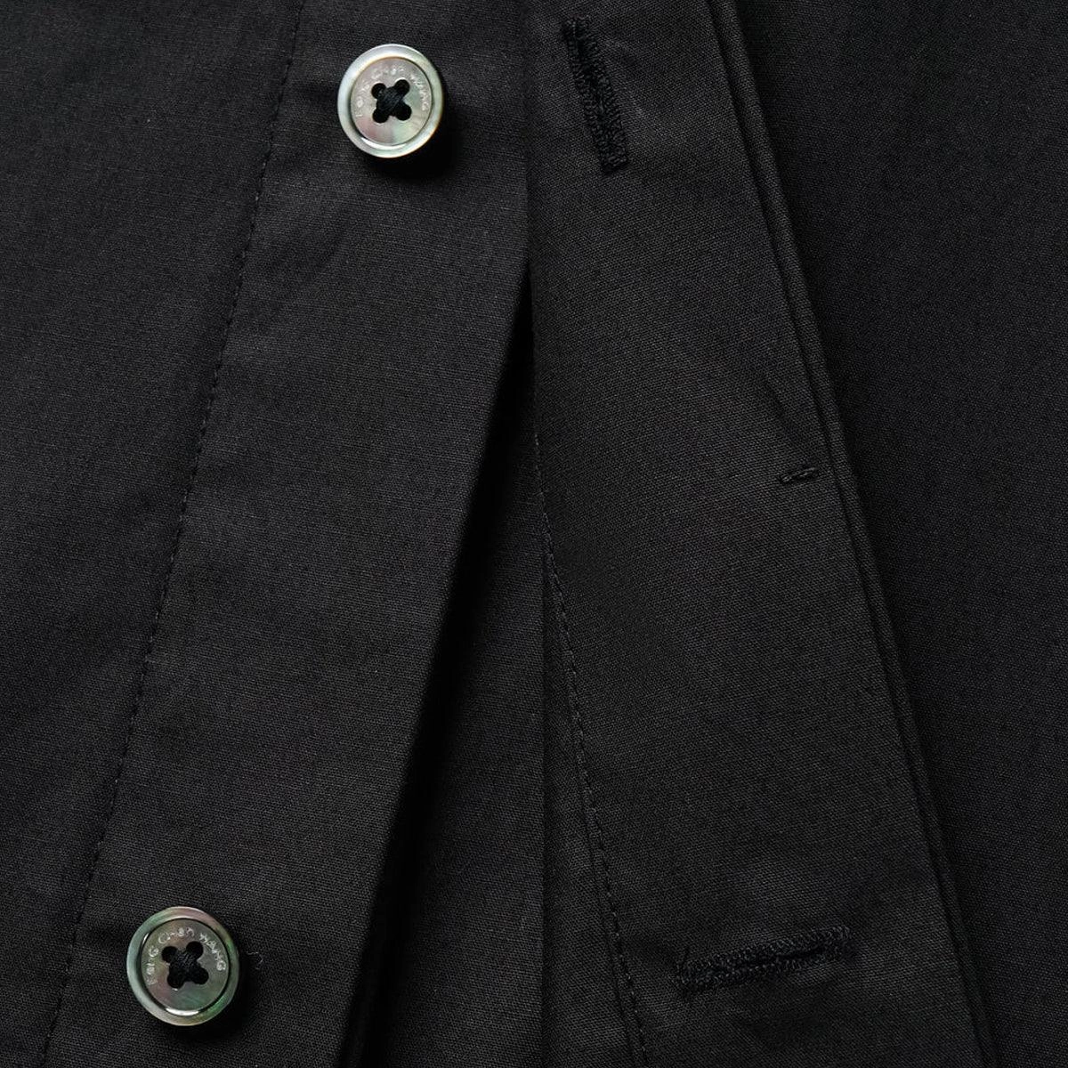 Contrast Patched Pocket Shirt 'Black'