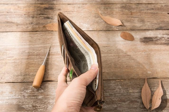 Cool Canvas Mens Small Wallet Bifold Vintage billfold Wallets for Men