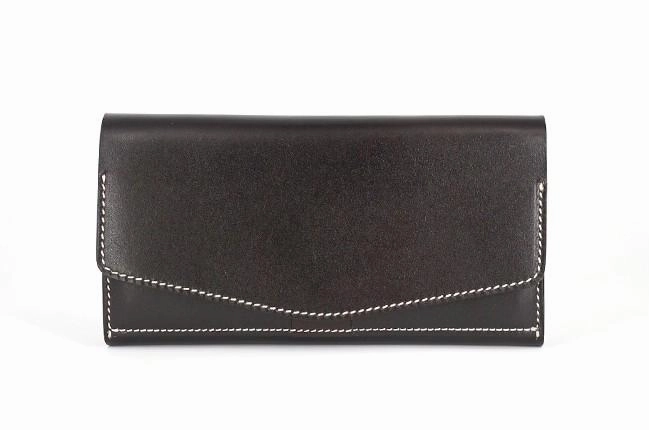 Cool Handmade Mens Leather Long Wallet Envelope Long Bifold Wallet for Men