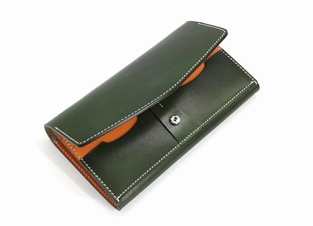 Cool Handmade Mens Leather Long Wallet Envelope Long Bifold Wallet for Men