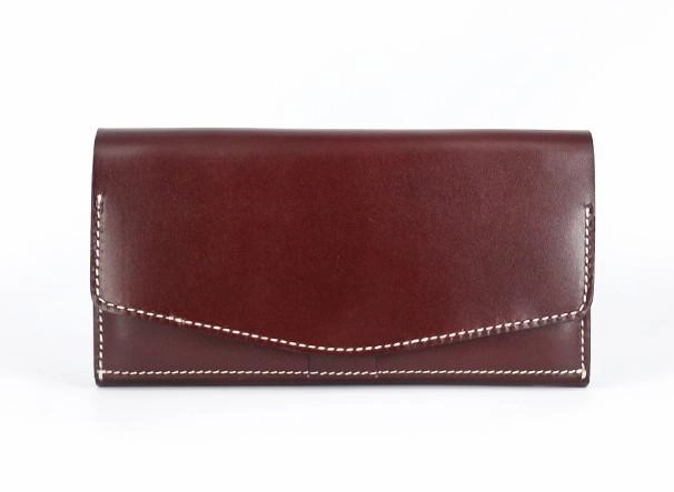 Cool Handmade Mens Leather Long Wallet Envelope Long Bifold Wallet for Men