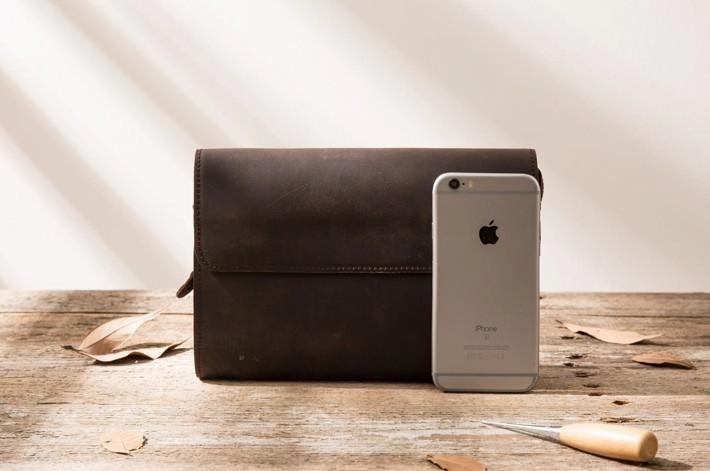 Cool Leather Mens Large Long Zipper Clutch Wallet Long Wallet for Men