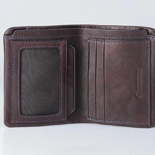 Cool Leather Mens Small Leather Wallet Men Bifold billfold Wallets for Men