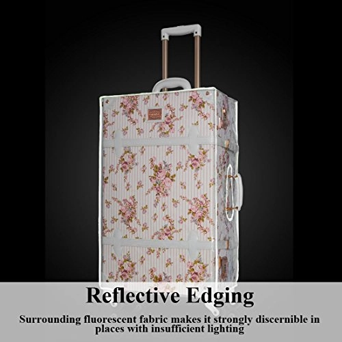 COTRUNKAGE Clear Vintage Luggage Cover Protector Dust Protective Cover (26")