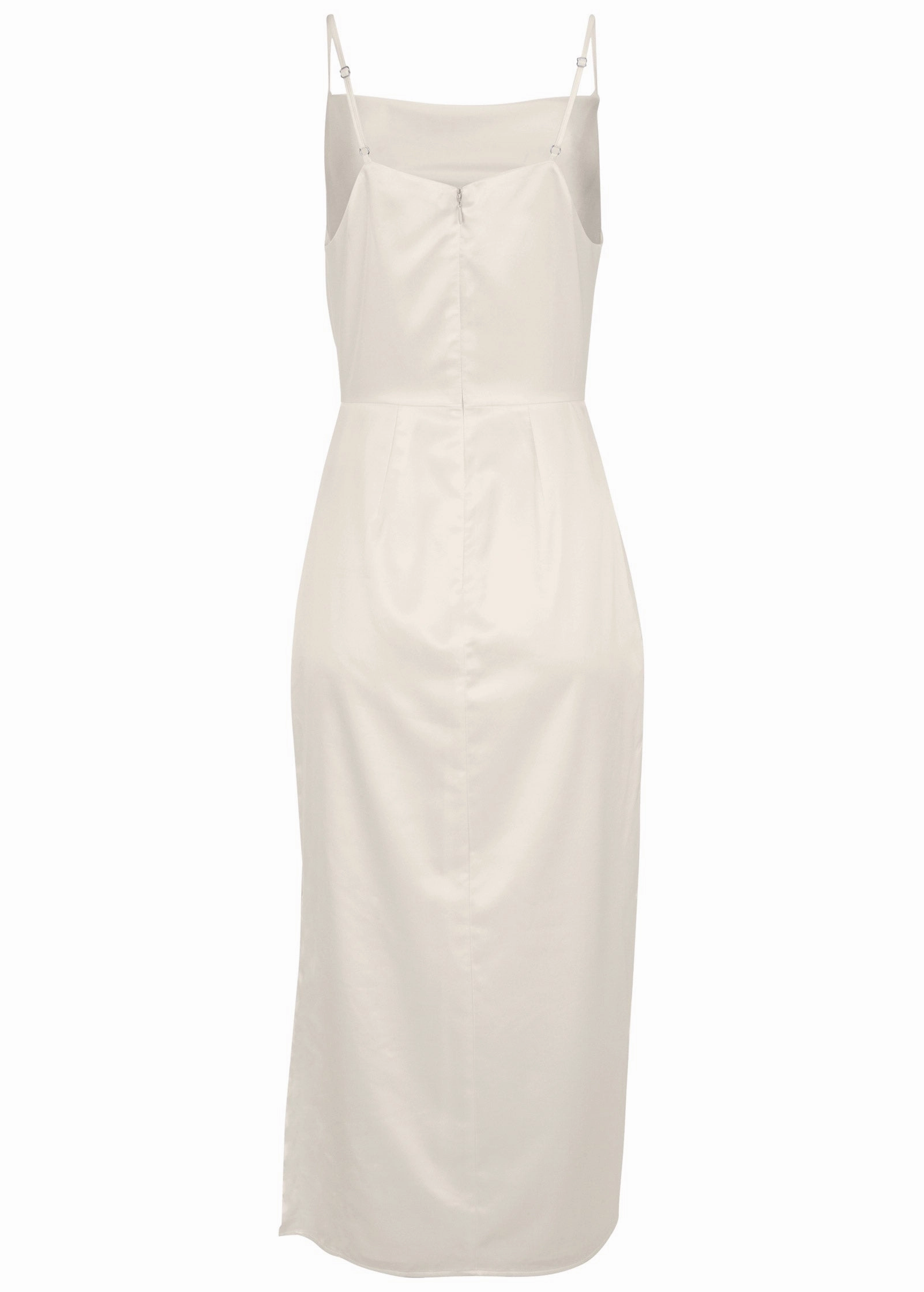 Cowl Neck Slip Dress - Off White