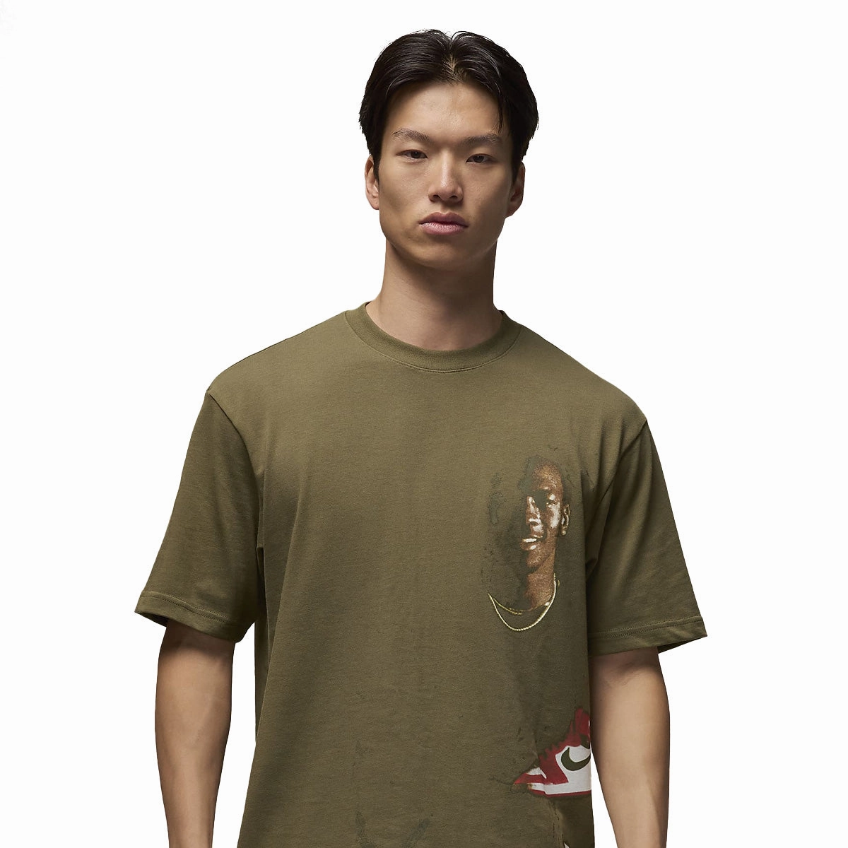 Crew Neck Tee 'Medium Olive'