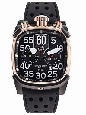 CT Scuderia SCRAMBLER SATURNO Swiss Made Mens Rose Gold Watch CWEF00219