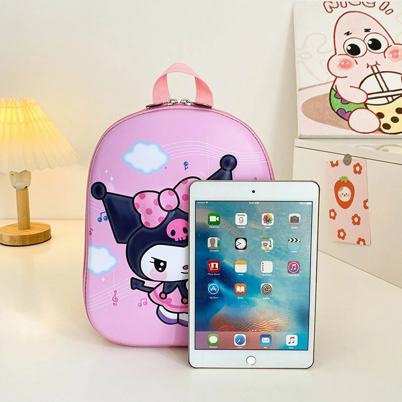 Cute eggshell panda bag baby school bag